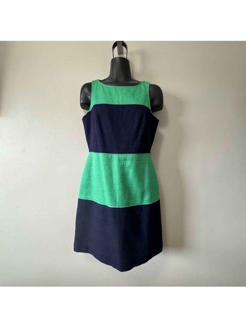 Banana Republic Green and Blue Sheath Mini Dress